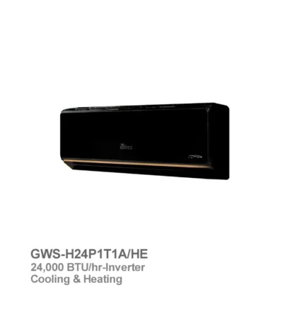 کولر گازی اینورتر گرین سری بلک مدل GWS-H24P1T1A/HE
